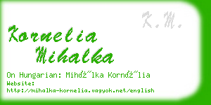 kornelia mihalka business card